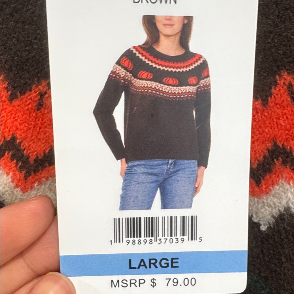 VINCE CAMUTO Pumpkin Pullover Sweater - Picture 7 of 7